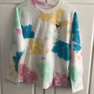 🆕 Disneyland Spirit Jersey Shirt Big Girls XL (14) Tie Dye Resort Parks Mickey